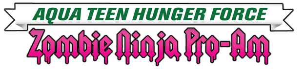 Aqua Teen Hunger Force Zombie Ninja Pro-Am logo for Playstation 2